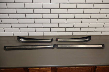 1995-1999 Toyota Crown Sill Plate Set 4pc OEM JZS151 Front/Rear Gray