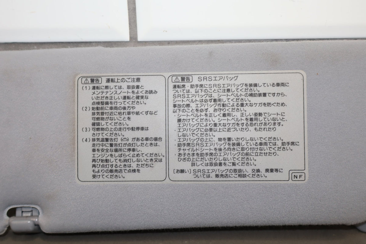 1995-1999 Toyota Crown Sun Visor Pair Illuminated OEM JZS151 Functions