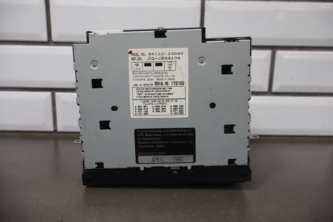 1995 - 1999 Toyota Land Cruiser AM - FM - CD - Cassette Radio 8612033051 OEM *See Notes*