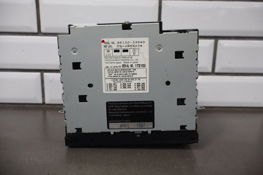 1995 - 1999 Toyota Land Cruiser AM - FM - CD - Cassette Radio 8612033051 OEM *See Notes*