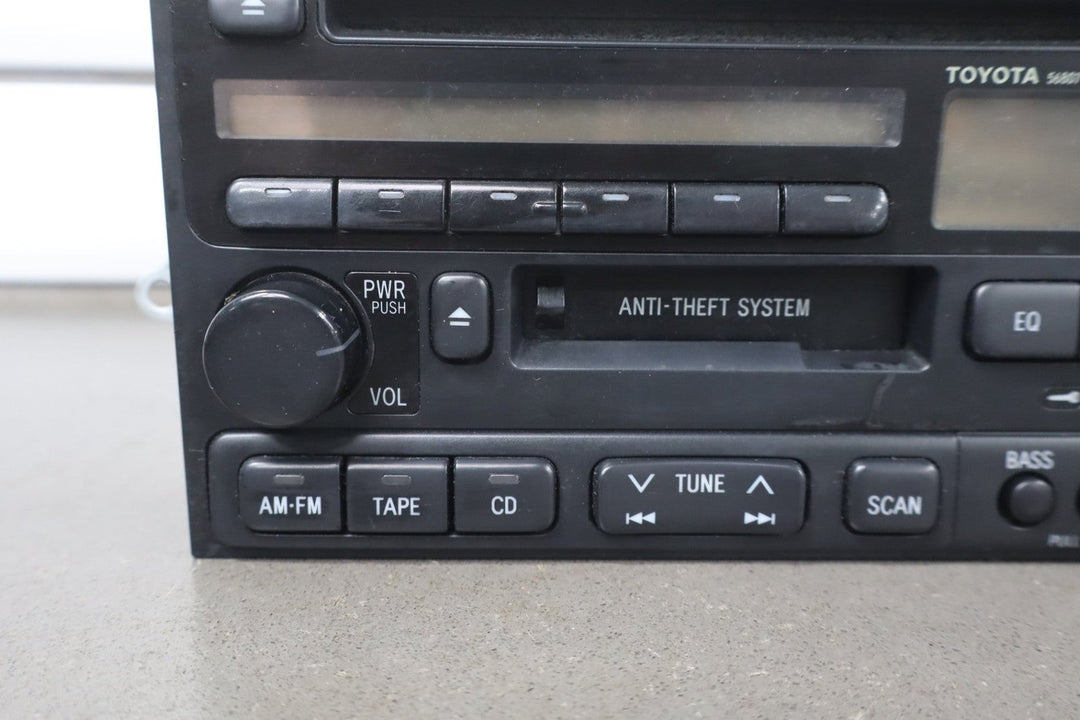 1995 - 1999 Toyota Land Cruiser AM - FM - CD - Cassette Radio 8612033051 OEM *See Notes*