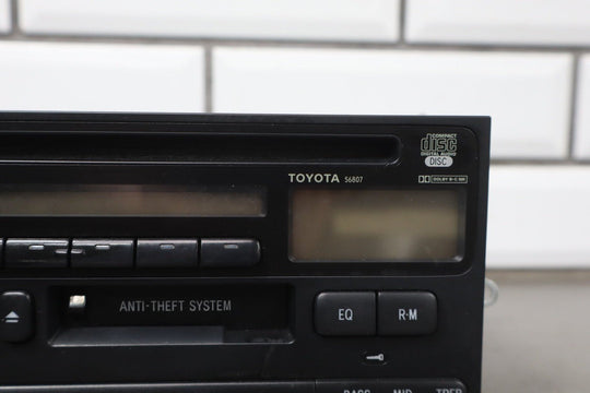 1995 - 1999 Toyota Land Cruiser AM - FM - CD - Cassette Radio 8612033051 OEM *See Notes*