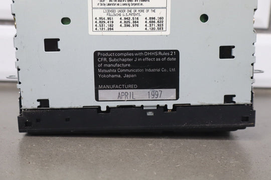 1995 - 1999 Toyota Land Cruiser AM - FM - CD - Cassette Radio 8612033051 OEM *See Notes*