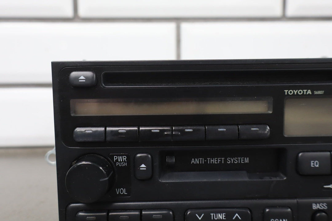 1995 - 1999 Toyota Land Cruiser AM - FM - CD - Cassette Radio 8612033051 OEM *See Notes*