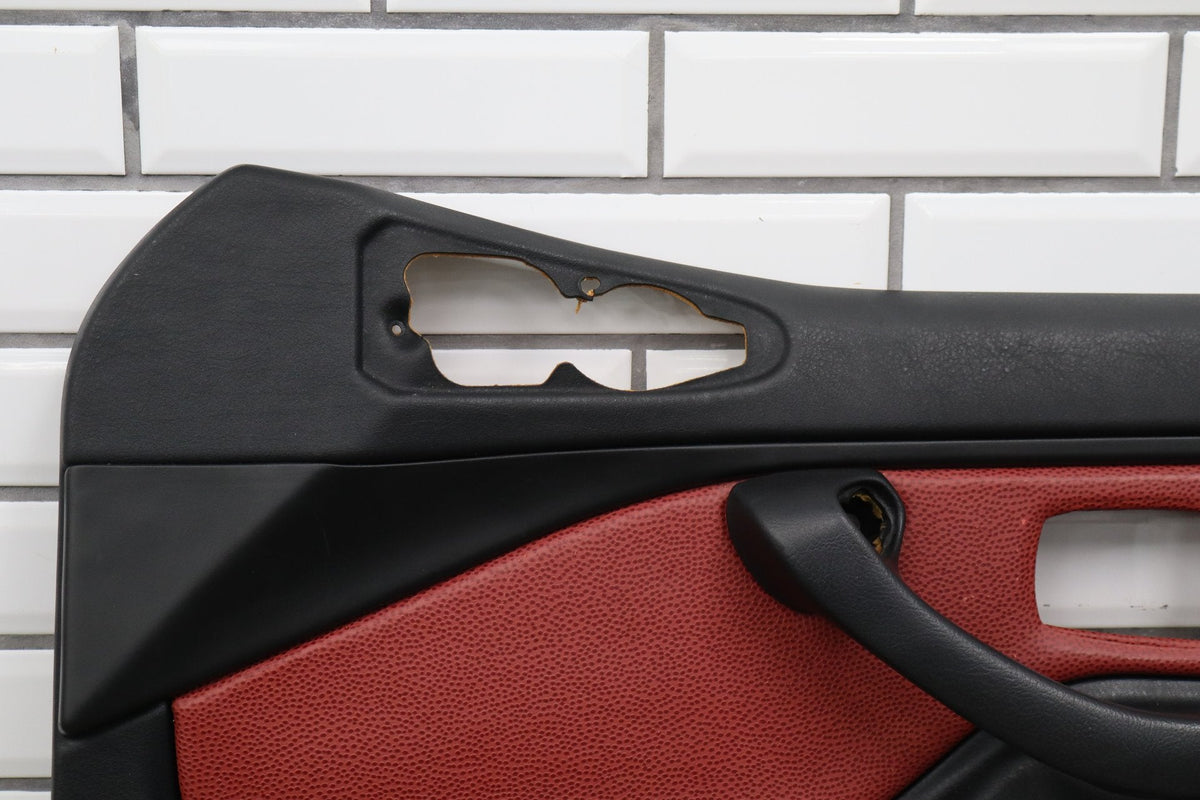 1995-2002 BMW Z3 Pair - Door Trim Panels Deep Red | Leather