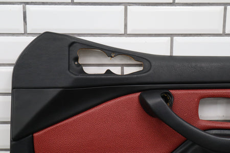 1995-2002 BMW Z3 Pair - Door Trim Panels Deep Red | Leather