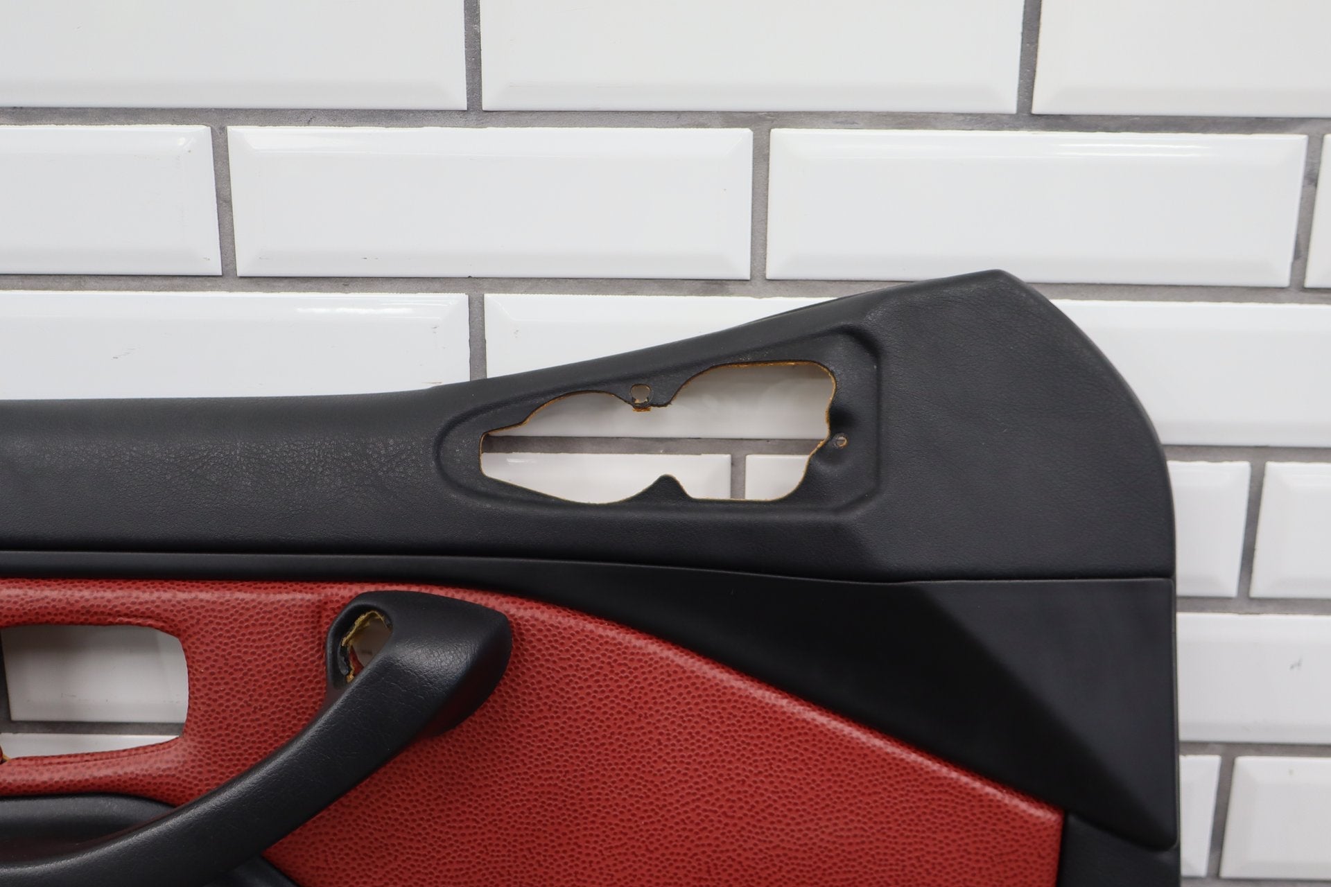 1995-2002 BMW Z3 Pair - Door Trim Panels Deep Red | Leather