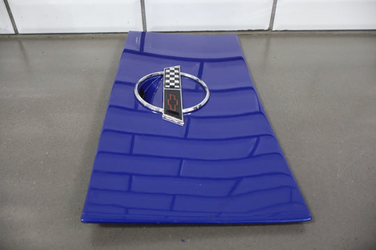 1995 Chevrolet Corvette Fuel Filler Door Dark Cloisonne Blue 28