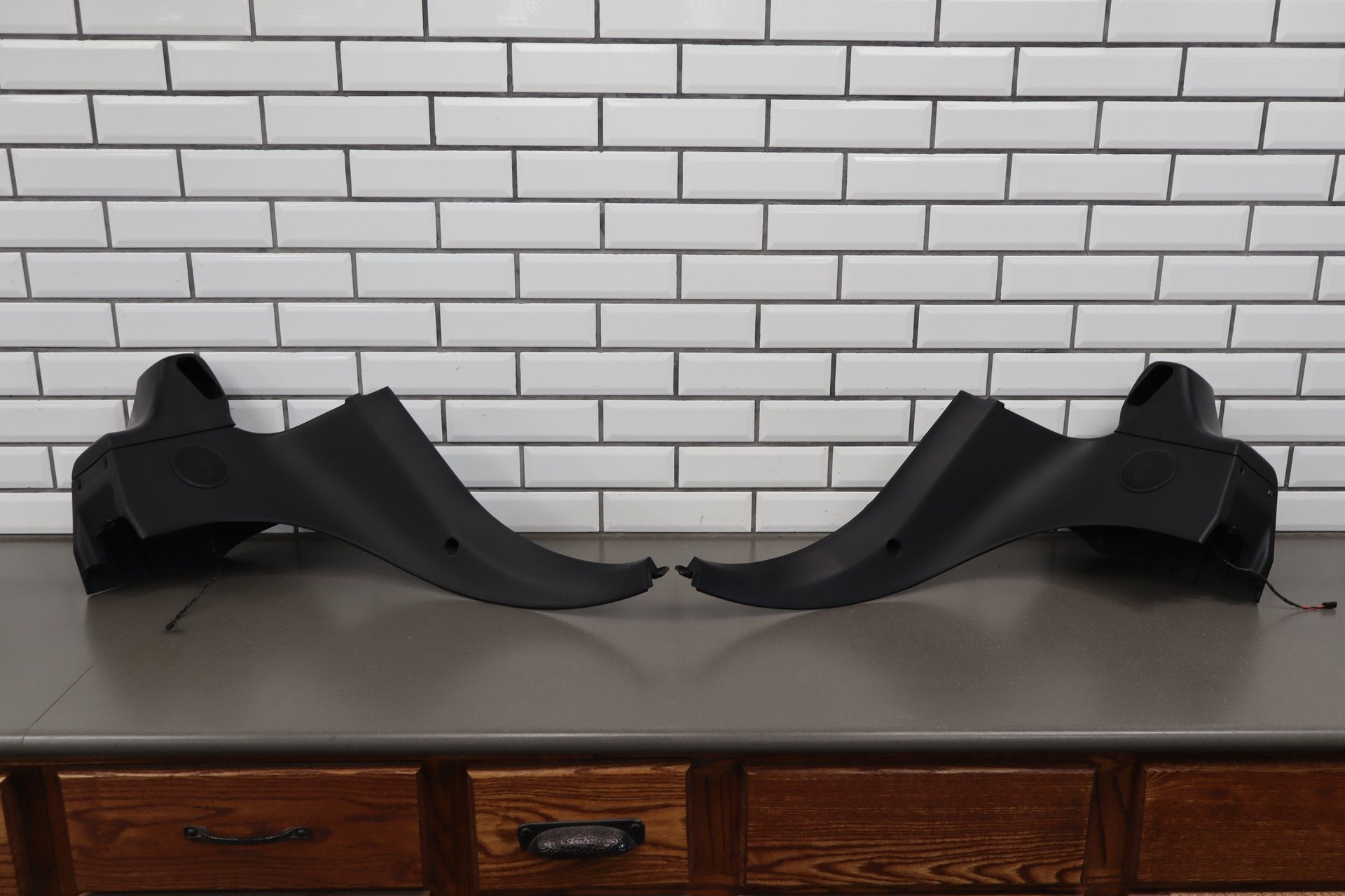 1996-2002 BMW Z3 Interior Pair B Pillar Seat Belt Trim OEM Black