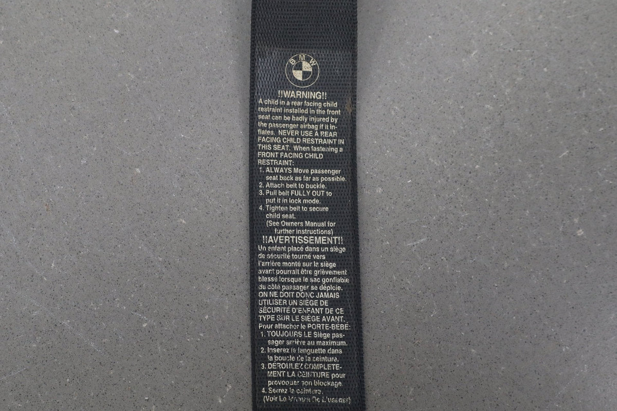 1996-2002 BMW Z3 Left Driver Seat Belt