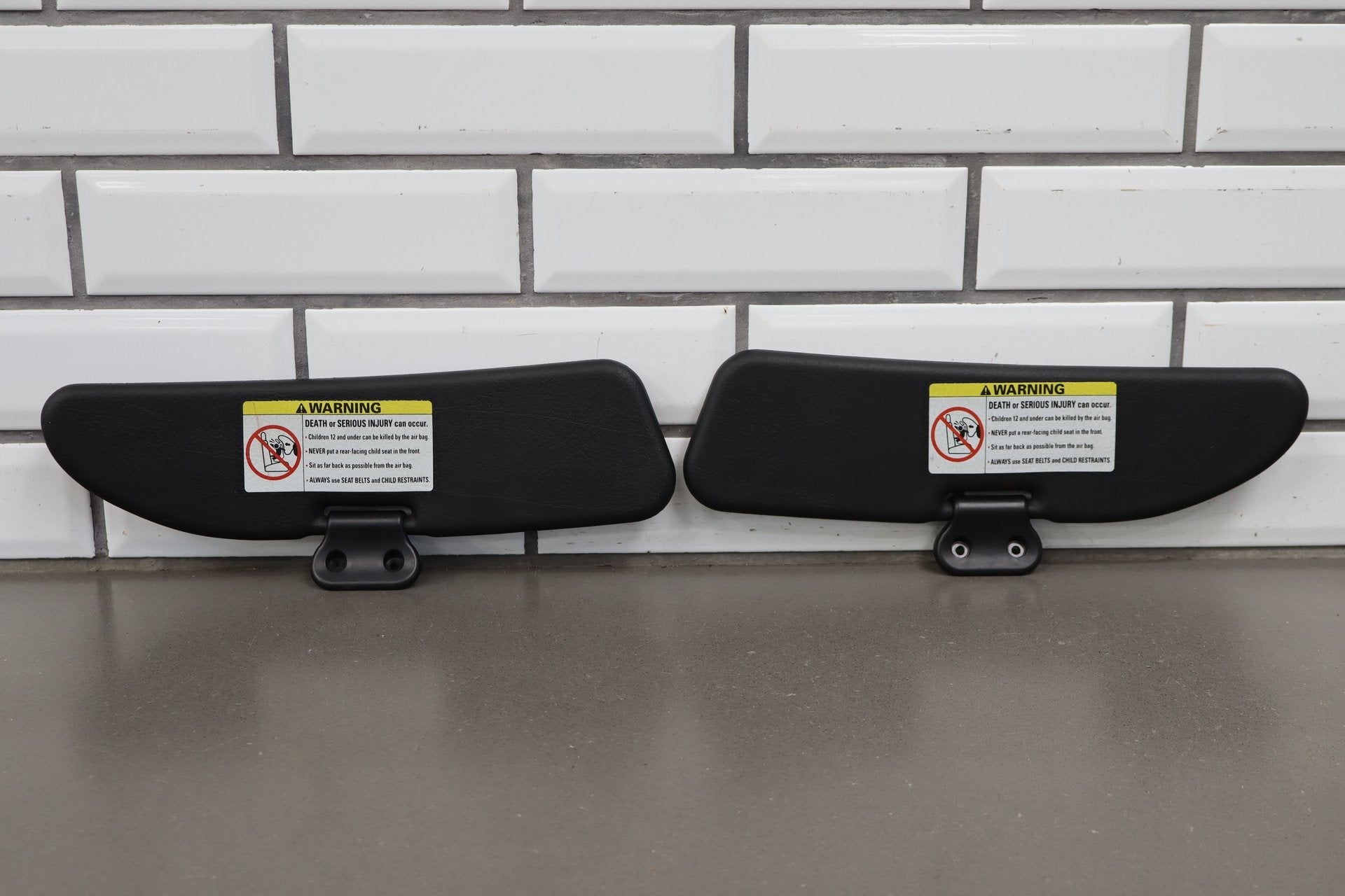 1996-2002 BMW Z3 Sun Visor Pair Left/ Right Black