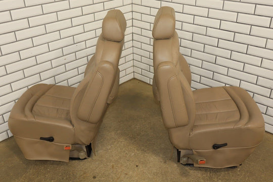 1996 - 2002 GMC Savana Express Conversion Van Leather Seats Set Neutral 52W