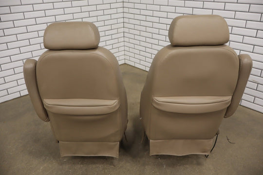 1996 - 2002 GMC Savana Express Conversion Van Leather Seats Set Neutral 52W