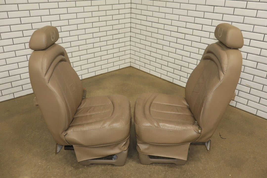 1996 - 2002 GMC Savana Express Conversion Van Leather Seats Set Neutral 52W