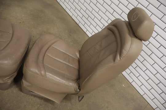 1996 - 2002 GMC Savana Express Conversion Van Leather Seats Set Neutral 52W