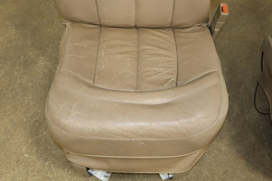 1996 - 2002 GMC Savana Express Conversion Van Leather Seats Set Neutral 52W