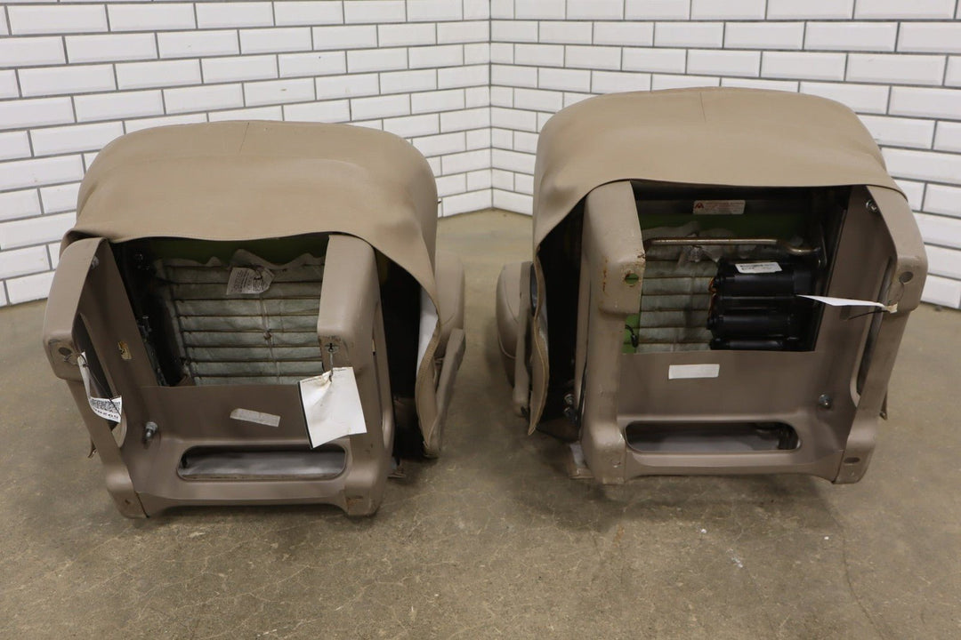 1996 - 2002 GMC Savana Express Conversion Van Leather Seats Set Neutral 52W
