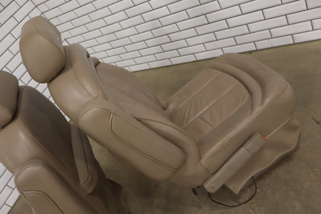 1996 - 2002 GMC Savana Express Conversion Van Leather Seats Set Neutral 52W