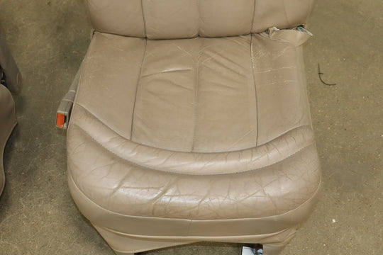 1996 - 2002 GMC Savana Express Conversion Van Leather Seats Set Neutral 52W