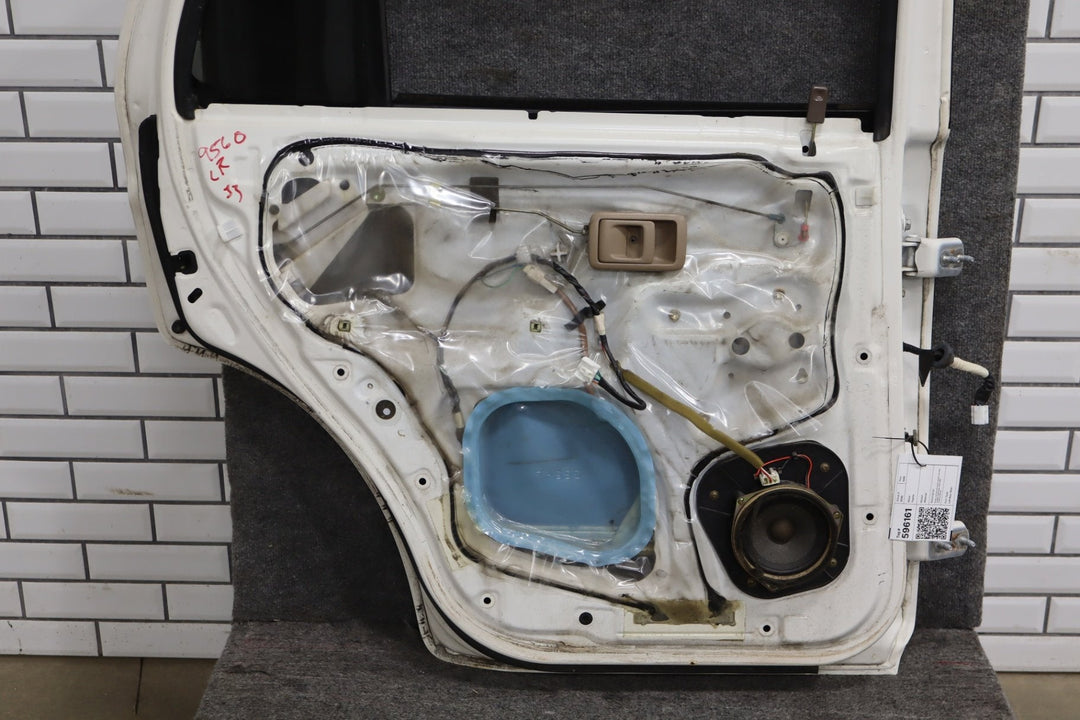 1996 - 2002 Toyota 4Runner Left Rear Door No Molding White 056