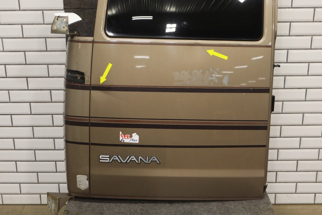 1996 - 2025 GMC Savana Chevrolet Express Left Rear Back Barn Door W/ Glass Custom