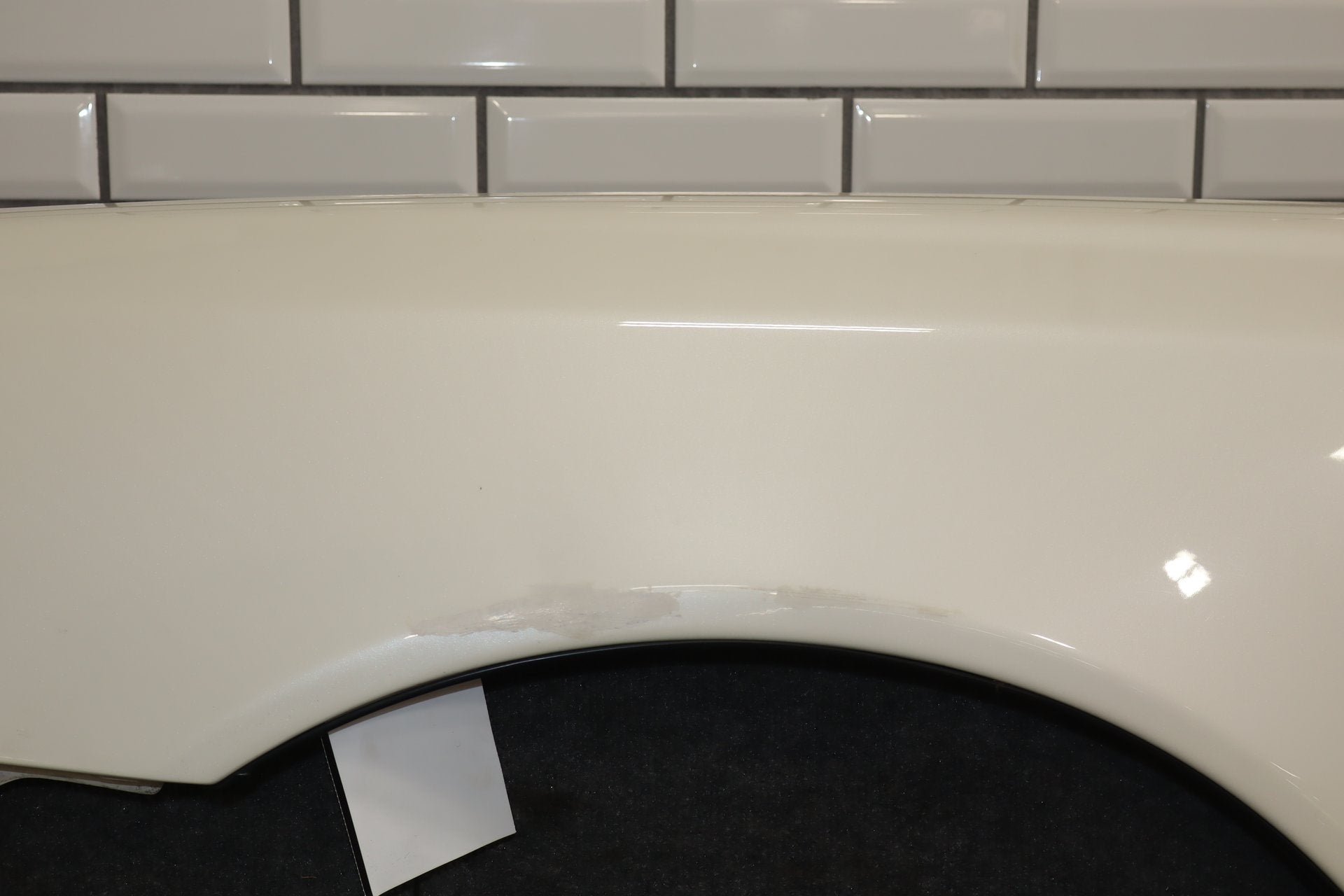 1996 Toyota Crown Left Fender White 2BK OEM JZS151 w Molding