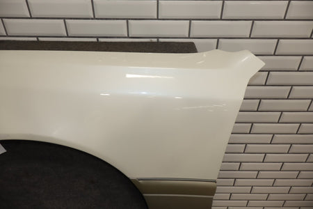 1996 Toyota Crown Left Fender White 2BK OEM JZS151 w Molding