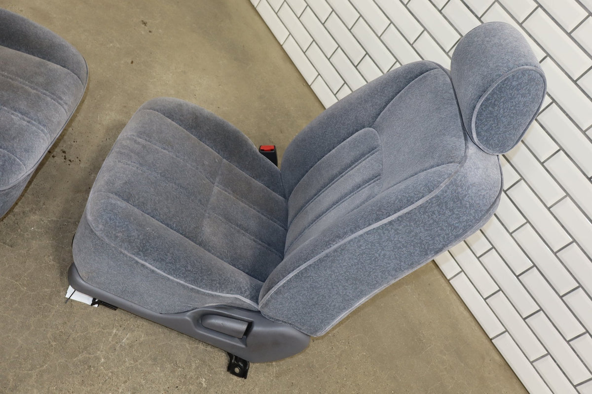 1996 Toyota Crown Royal Grey Cloth Seat Set Power FD10 OEM JZS151 Complete