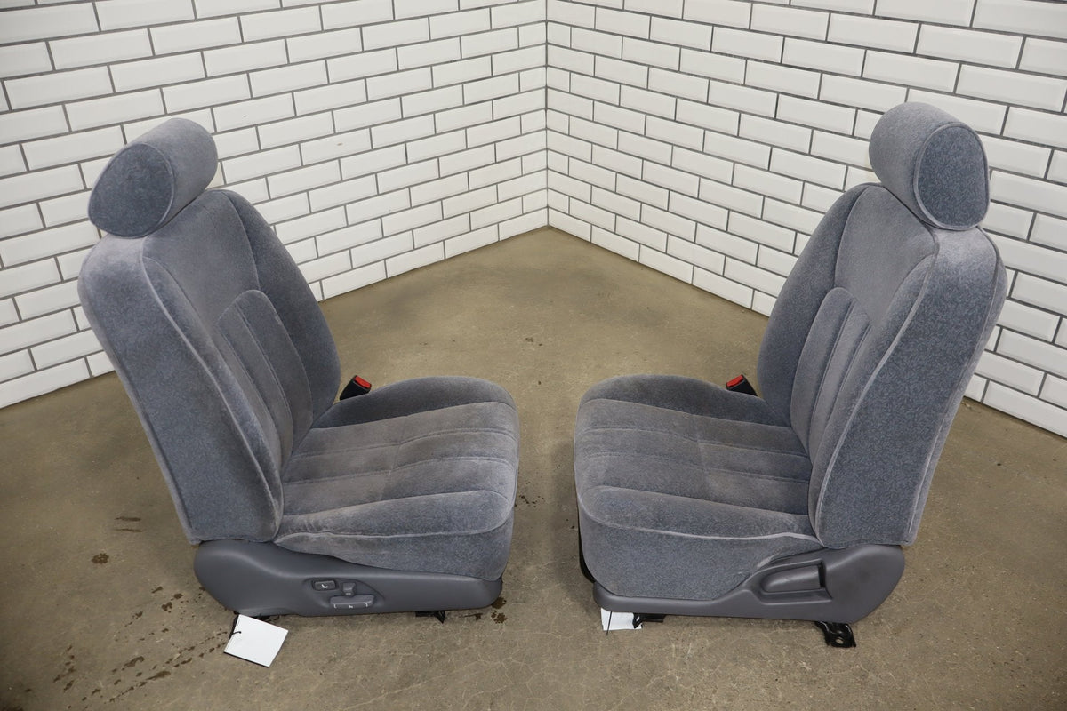 1996 Toyota Crown Royal Grey Cloth Seat Set Power FD10 OEM JZS151 Complete