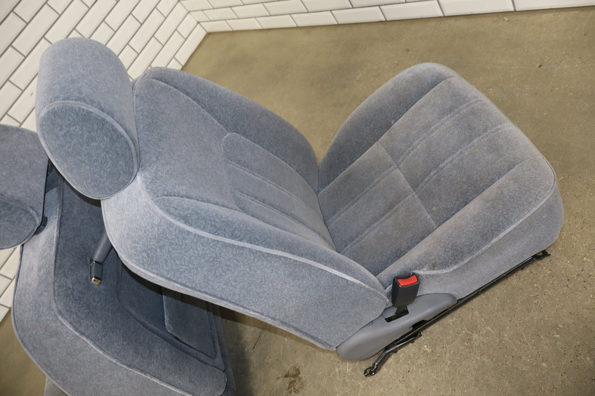 1996 Toyota Crown Royal Grey Cloth Seat Set Power FD10 OEM JZS151 Complete