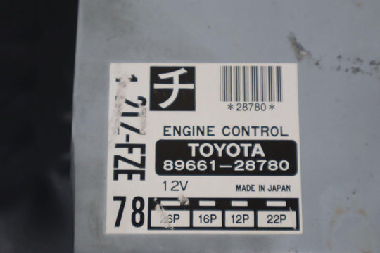 1996 Toyota Estima Previa JDM RHD 2.4 Supercharged Engine Computer 89661 - 28780