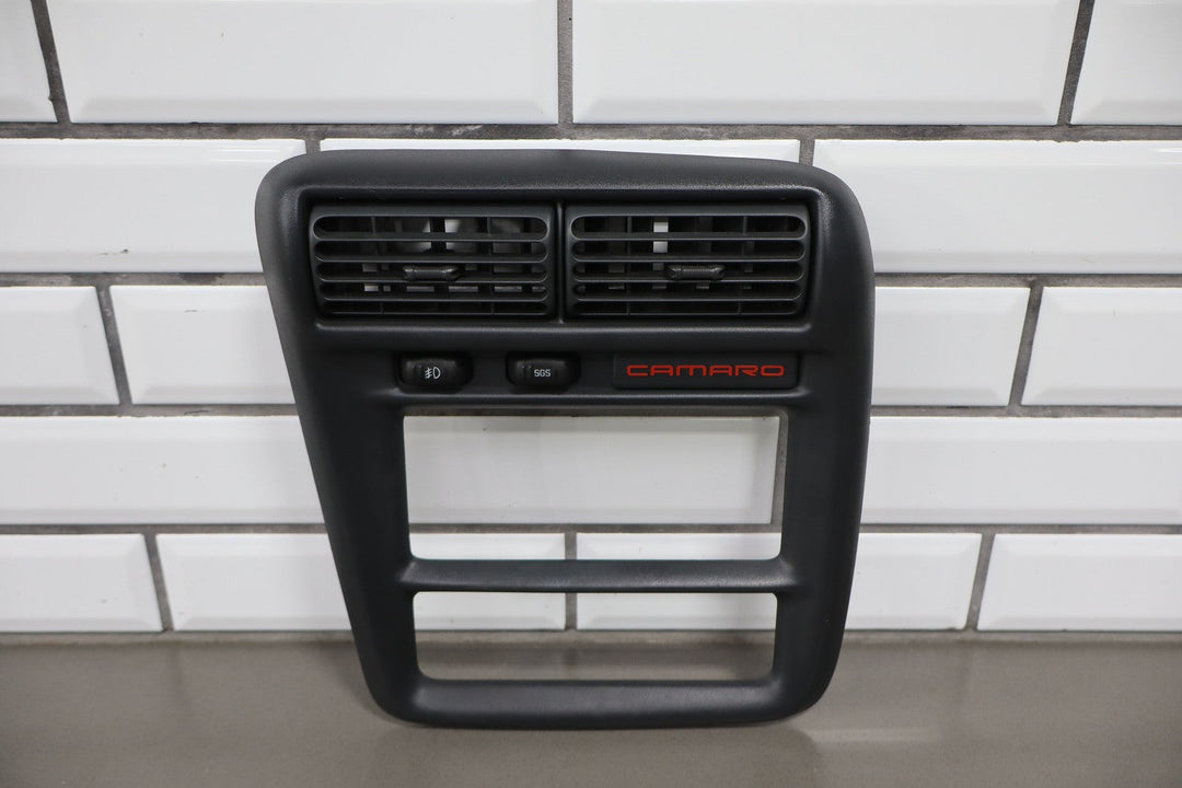 1997 - 1999 Chevy Camaro OEM Radio Bezel Trim W/ Vents & Fog Light Button