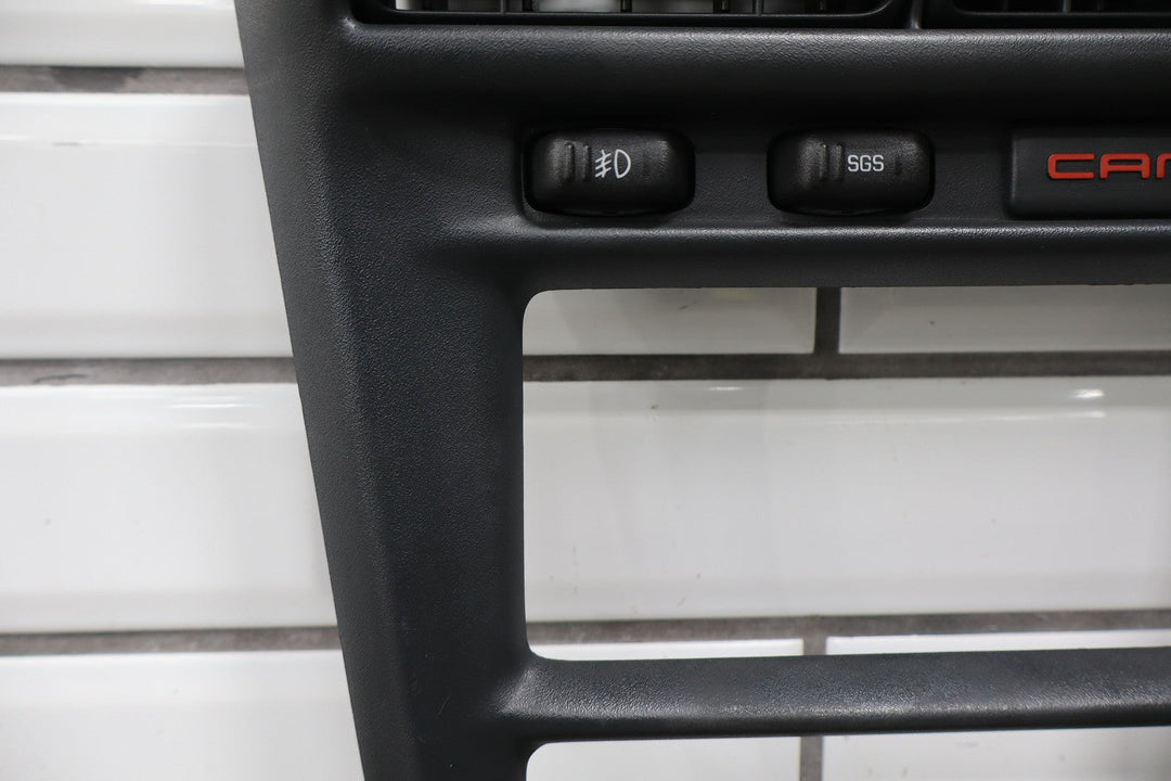 1997 - 1999 Chevy Camaro OEM Radio Bezel Trim W/ Vents & Fog Light Button