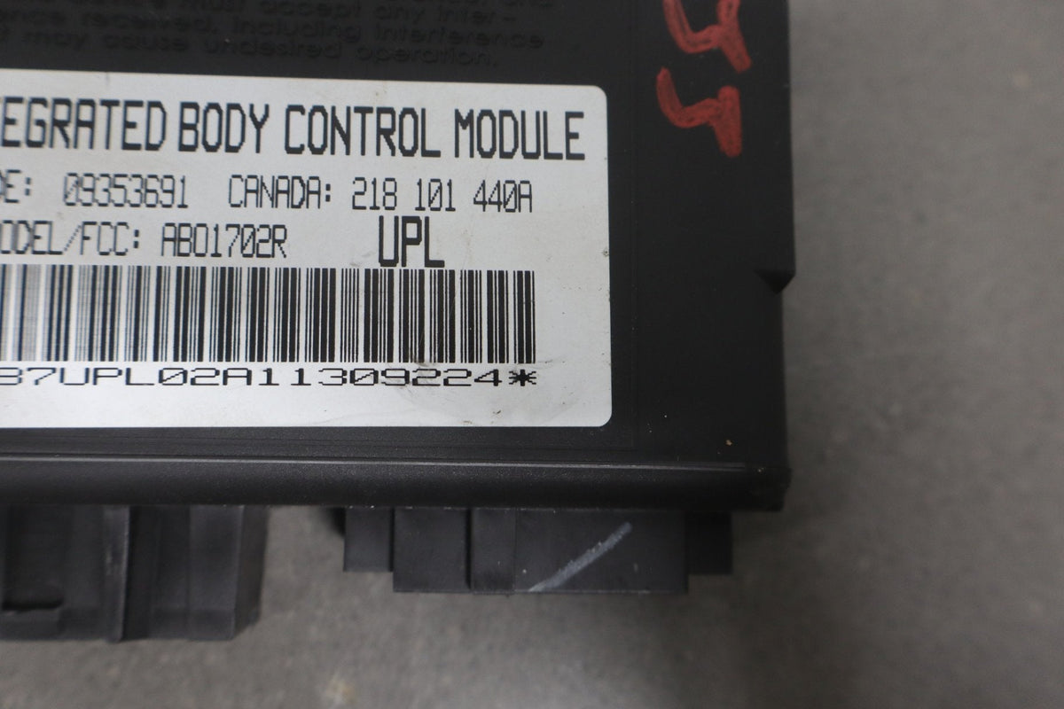 1997-2002 Pontiac Firebird, Chevrolet Camaro Body Control Module 09353691