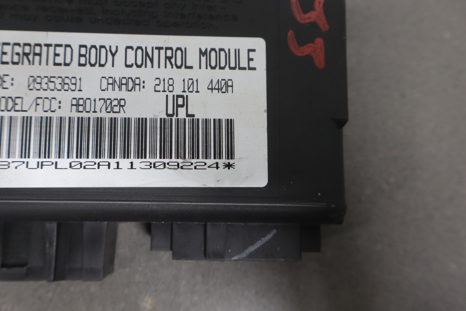 1997-2002 Pontiac Firebird, Chevrolet Camaro Body Control Module 09353691