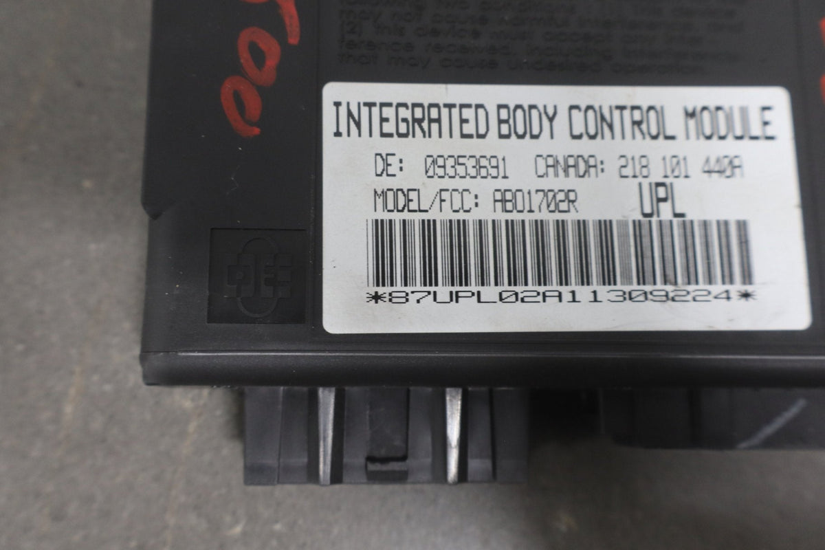 1997-2002 Pontiac Firebird, Chevrolet Camaro Body Control Module 09353691