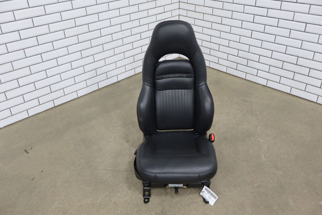 1997 - 2004 C5 Corvette Single (1) Right Passenger Black Leather Bucket Seat