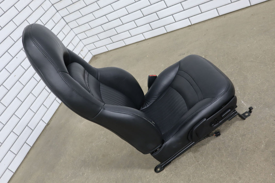 1997 - 2004 C5 Corvette Single (1) Right Passenger Black Leather Bucket Seat