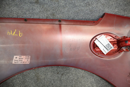 1997-2004 Chevrolet Corvette C5 Coupe Left Driver Quarter Panel Magnetic Red 86