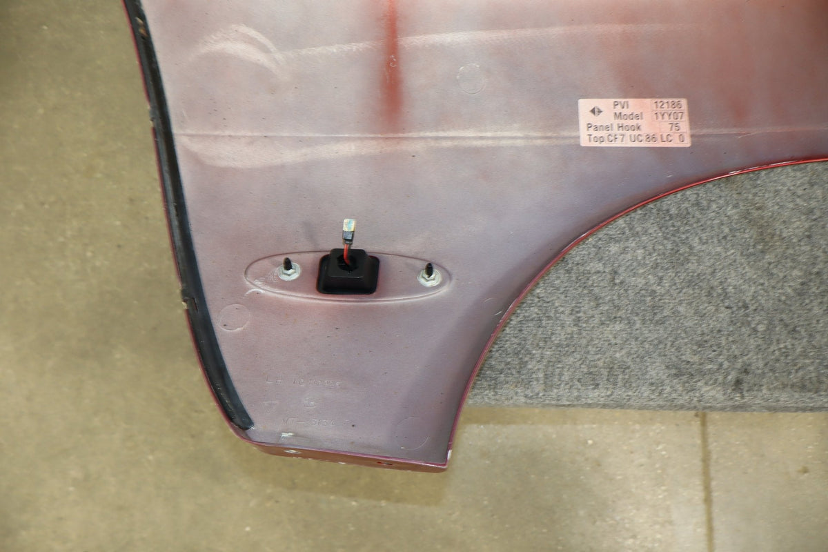 1997-2004 Chevrolet Corvette C5 Coupe Left Driver Quarter Panel Magnetic Red 86