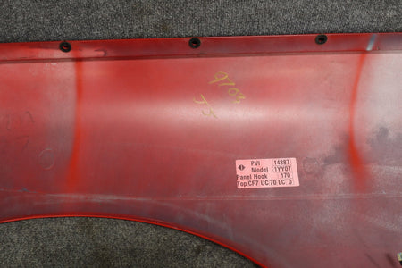1997-2004 Chevrolet Corvette C5 Coupe Left Driver Quarter Panel Torch Red 70