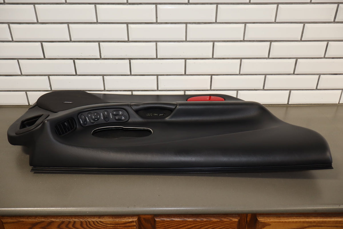 1997-2004 Chevrolet Corvette C5 Left Front Door Trim Panel Black