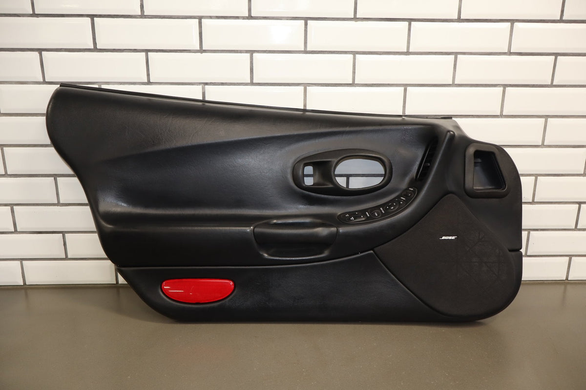 1997-2004 Chevrolet Corvette C5 Left Front Door Trim Panel Black