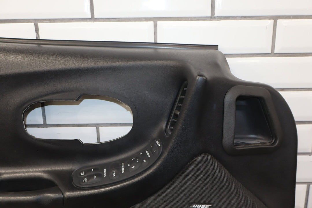 1997 - 2004 Chevrolet Corvette C5 Left Front Door Trim Panel Black