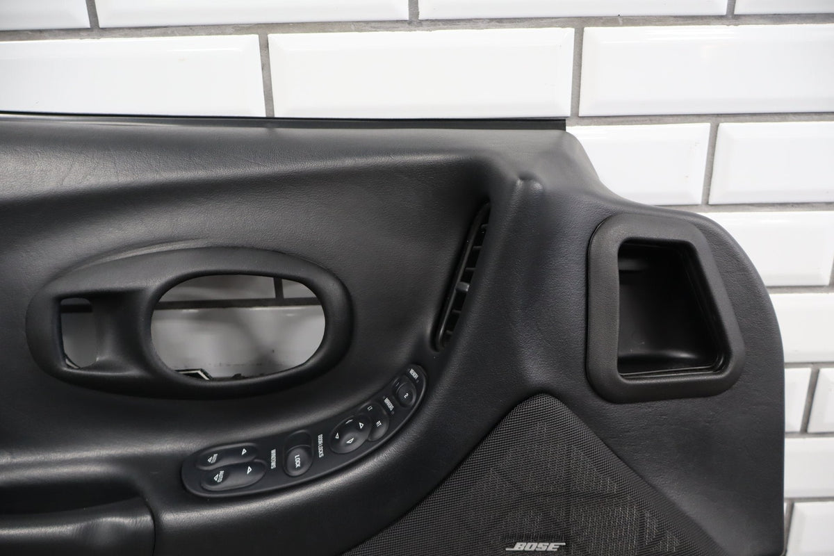 1997-2004 Chevrolet Corvette C5 Left Front Door Trim Panel Black