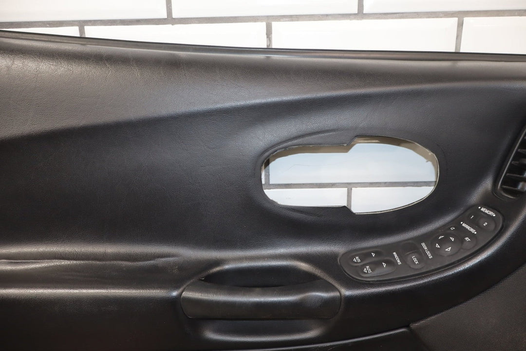 1997 - 2004 Chevrolet Corvette C5 Left Front Door Trim Panel Black