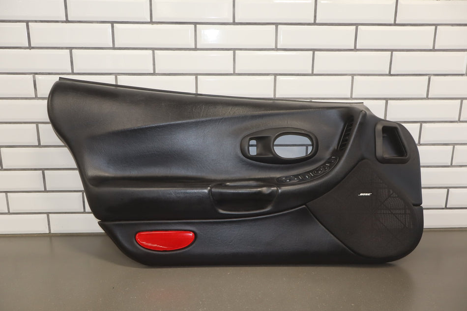 1997-2004 Chevrolet Corvette C5 Left Front Door Trim Panel Black