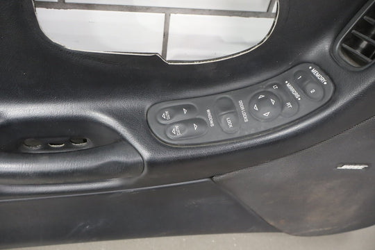 1997 - 2004 Chevrolet Corvette C5 Left Front Door Trim Panel Black