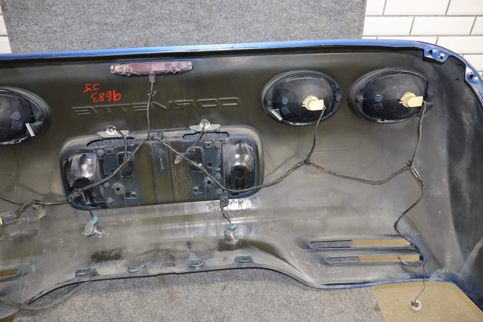 1997-2004 Chevrolet Corvette C5 Rear Bumper Electron Blue 21