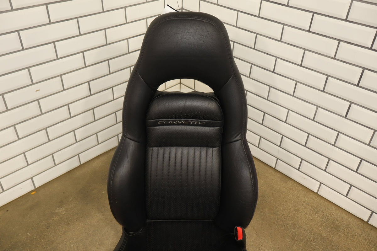 1997-2004 Chevrolet Corvette C5 RH Seat Leather Black 193 Power